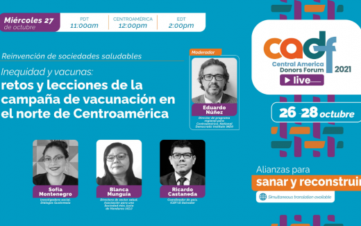Conversatorio “Retos y lecciones de la campaña de vacunación en el norte de Centroamérica”