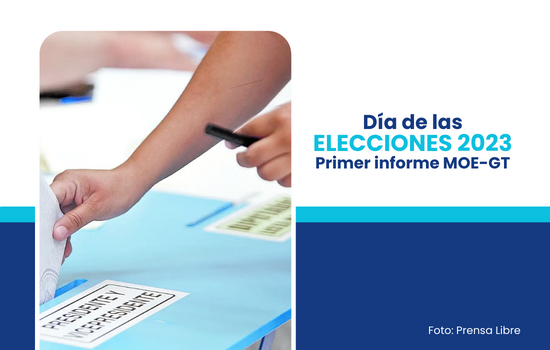 MOE-GT presenta primer informe sobre la apertura de la jornada electoral
