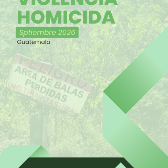 Informe sobre violencia homicida en Guatemala (septiembre de 2026)